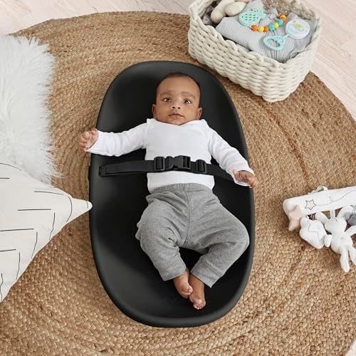 Evolur Eva Baby Changing Pad in Black, Soft, Lightweight and Portable Changing Pad, Fits All Changing Table, Waterproof Firm Padding - Image 2