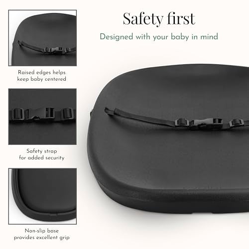 Evolur Eva Baby Changing Pad in Black, Soft, Lightweight and Portable Changing Pad, Fits All Changing Table, Waterproof Firm Padding - Image 4