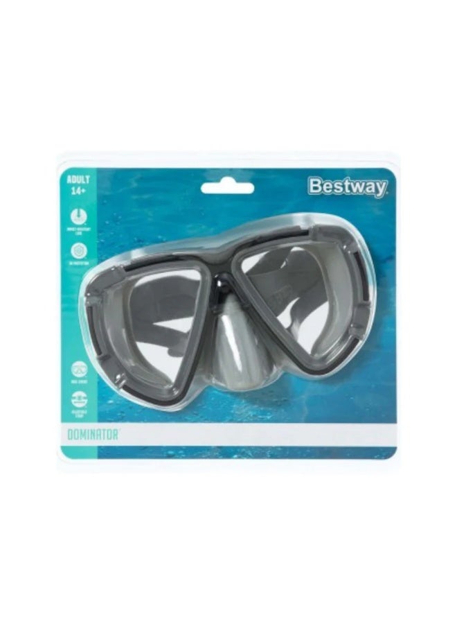 Bestway Hydro-Swim Blackstripe Swim Mask – Dual Lens, Leak-Resistant, Adjustable Strap – For Adults & Kids - Image 5