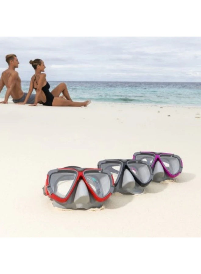 Bestway Hydro-Swim Blackstripe Swim Mask – Dual Lens, Leak-Resistant, Adjustable Strap – For Adults & Kids - Image 1