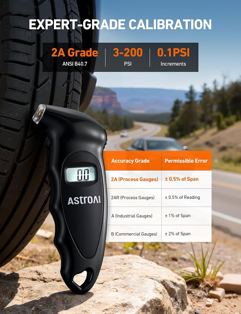 AstroAI Tyre Pressure Gauge 150 PSI Digital Tyre Pressure Checker - Image 2