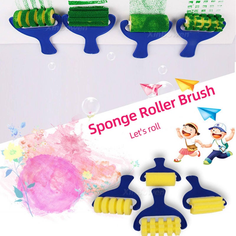 Kids Early Learning Paint Brush Set 30 Pieces Sponge Foam Brushes For DIY Art - Image 5