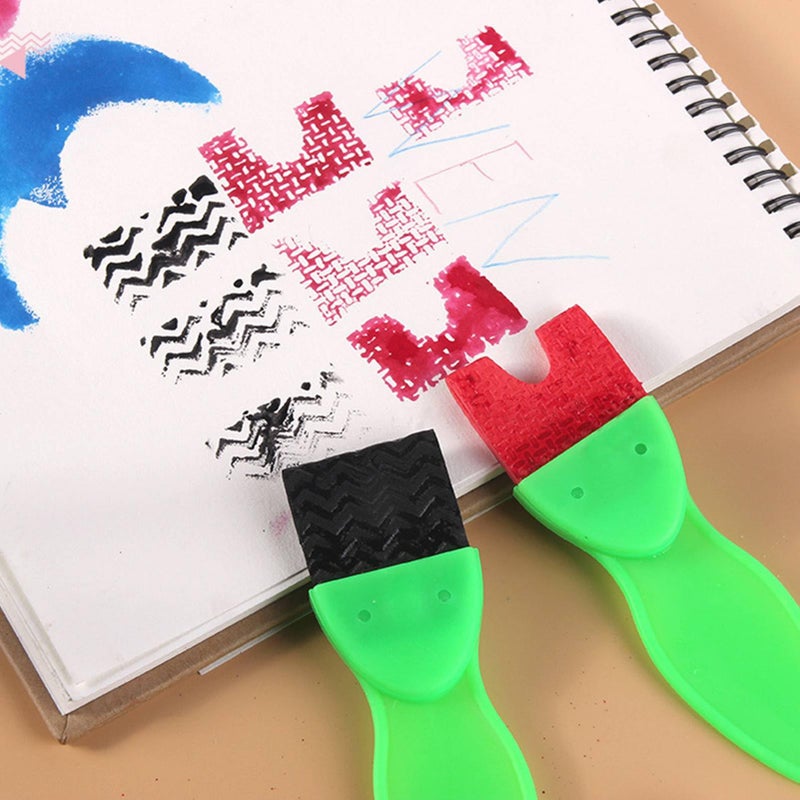 Kids Early Learning Paint Brush Set 30 Pieces Sponge Foam Brushes For DIY Art - Image 4