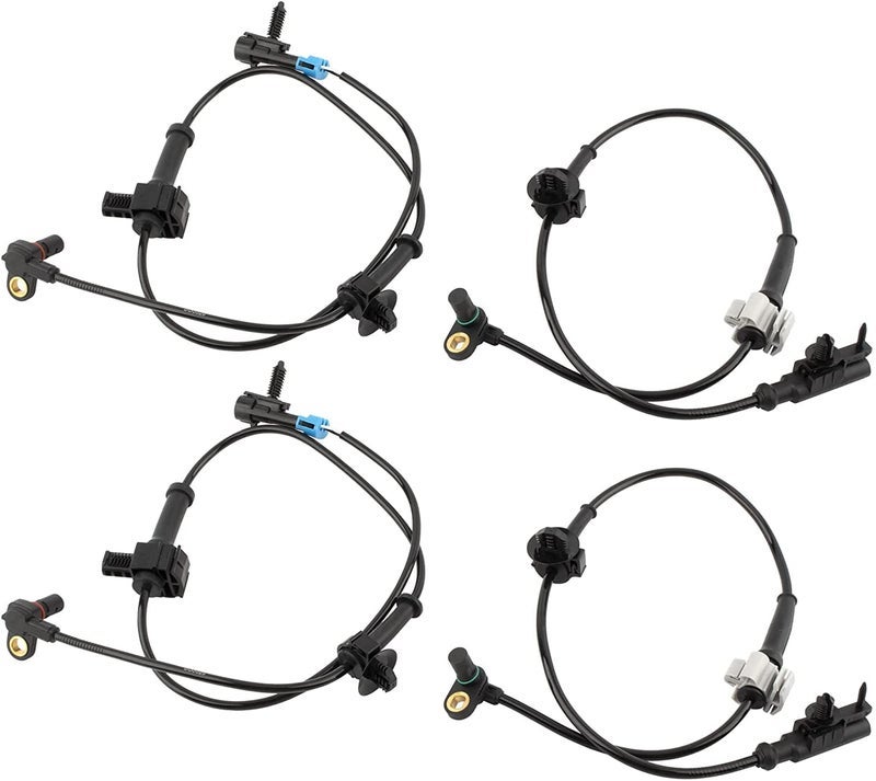 MYSMOT ALS1464 ALS1465 Front & Rear Left & Right ABS Wheel Speed Sensors for Cadillac Escalade Chevrolet Avalanche Suburban 1500 Tahoe GMC Yukon 2007-2012, 15229012 15121067 SU9451 SU9442, Pack of 4 - Image 1