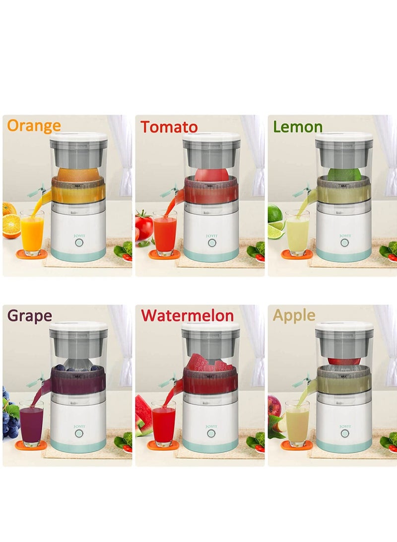 ELTRAZONE USB Rechargeable Electric Citrus Juicer - Portable Orange Juice Squeezer, Premium Juicer for Various Fruits (White) - Image 2