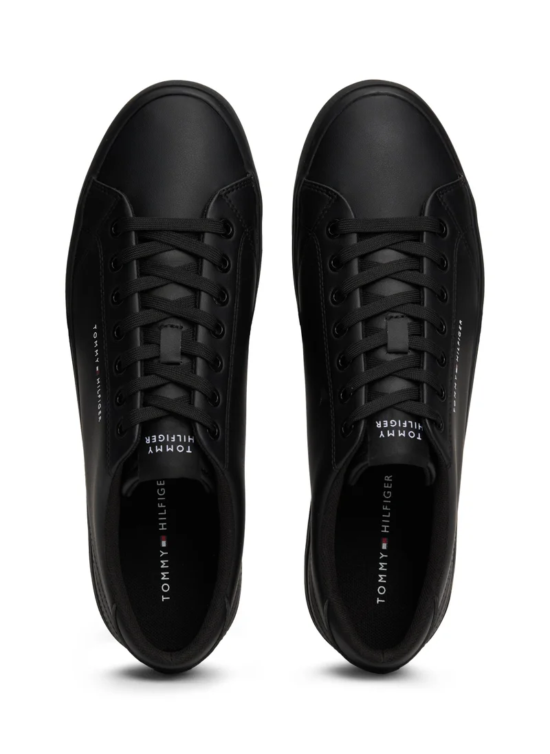 TOMMY HILFIGER Lace Up Low Top Leather Sneakers