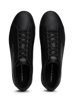 TOMMY HILFIGER Lace Up Low Top Leather Sneakers  - Image 5