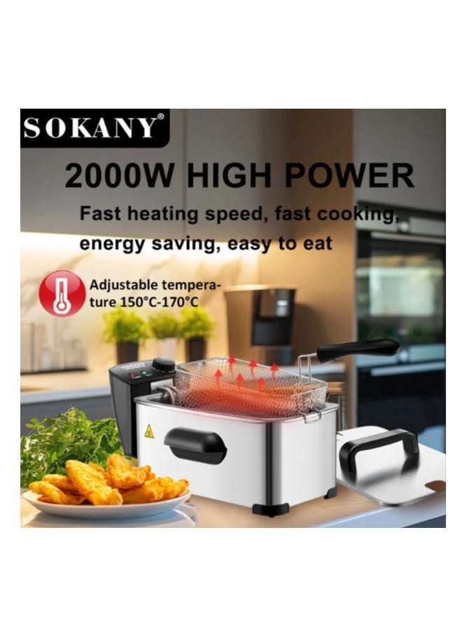 Sokany Oil Fryer 3.5L 2000W - Image 2