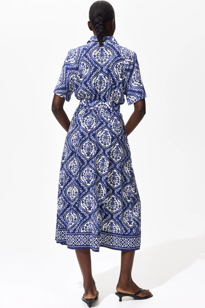 H&M  Tie-belt shirt dress for Women | Best Price UAE
