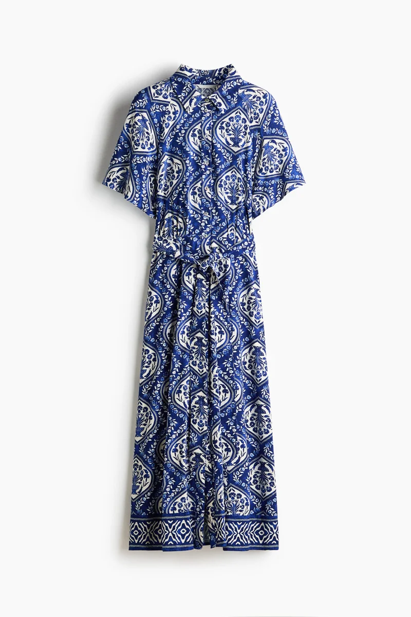 H&M  Tie-belt shirt dress for Women | Best Price UAE