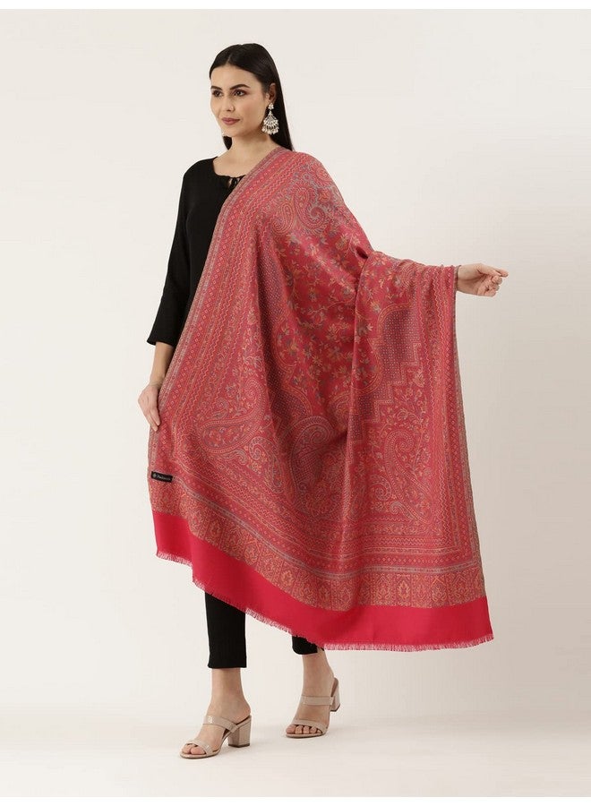 Pashmoda Women Aaraish Kashmiri Royal Paisley Design Jamawar Shawl (Size: 101 X 203 Cms) - Image 2