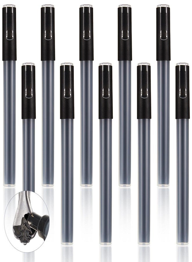 Marspark Enamel Markers for Stamping Black Metal Stamp Waterproof Jewelry Metal Stamping Tools Enamel Paint Marker for Engraving DIY Jewelry Acrylic Ink(10 Pieces) - Image 1