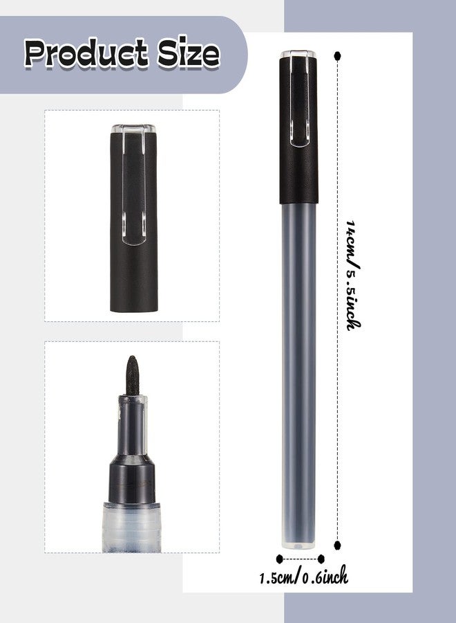 Marspark Enamel Markers for Stamping Black Metal Stamp Waterproof Jewelry Metal Stamping Tools Enamel Paint Marker for Engraving DIY Jewelry Acrylic Ink(10 Pieces) - Image 2