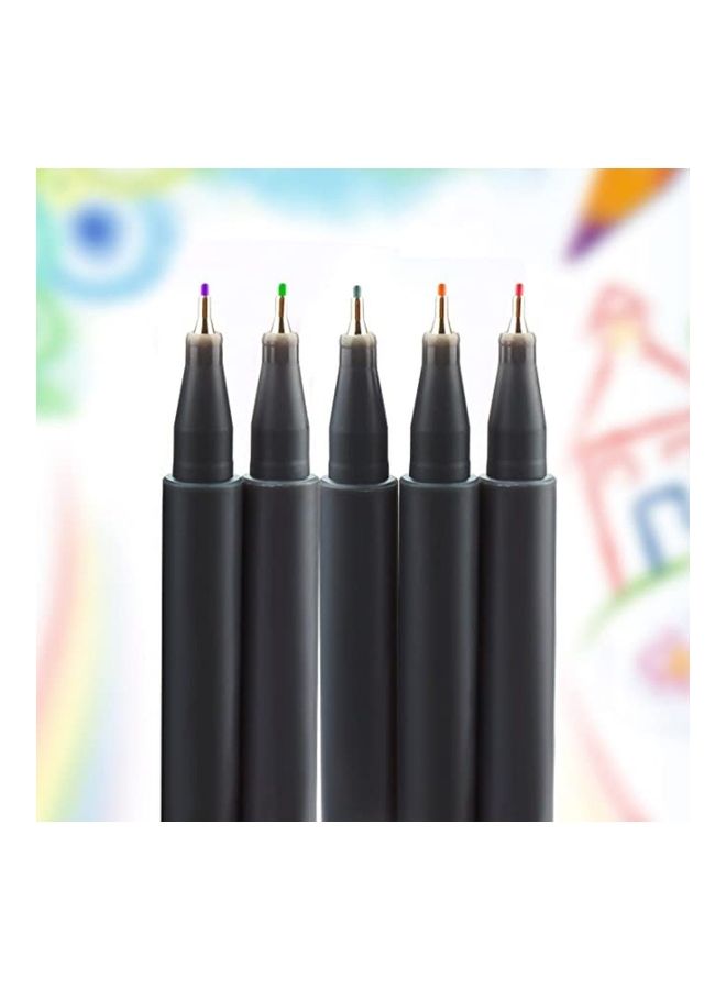 10-Piece Fine Line Drawing Colour Pen Set Multicolour - Image 3