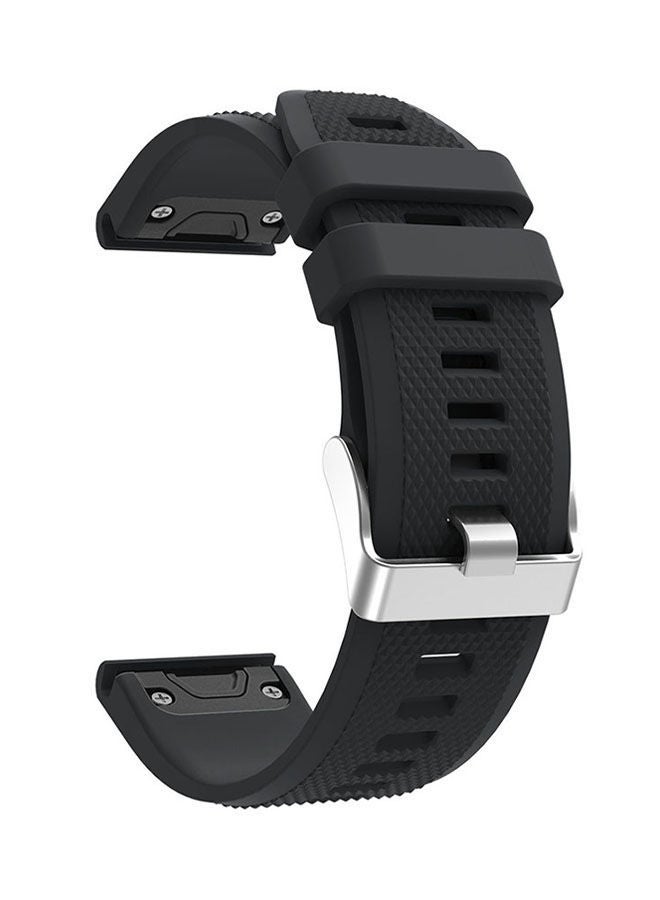 NIBEMINENT Replacement Smart Watch Band For Garmin Fenix 5 Black - Image 1