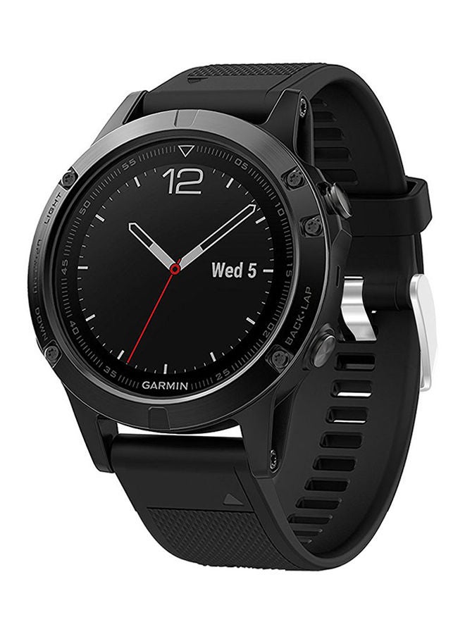 NIBEMINENT Replacement Smart Watch Band For Garmin Fenix 5 Black - Image 4