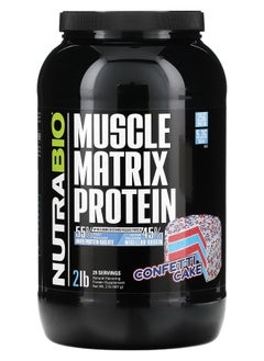 NutraBio Muscle Matrix Protein Confetti Cake 2 lb (907 g) 