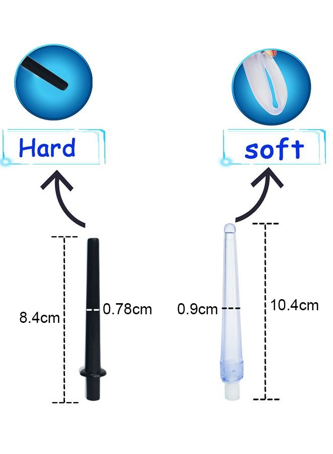 Generic 224ml Black Enema Bulb Kit Clean Douche Cleaner for Men Women with Hose and 4 Replaceable Nozzle - Image 2