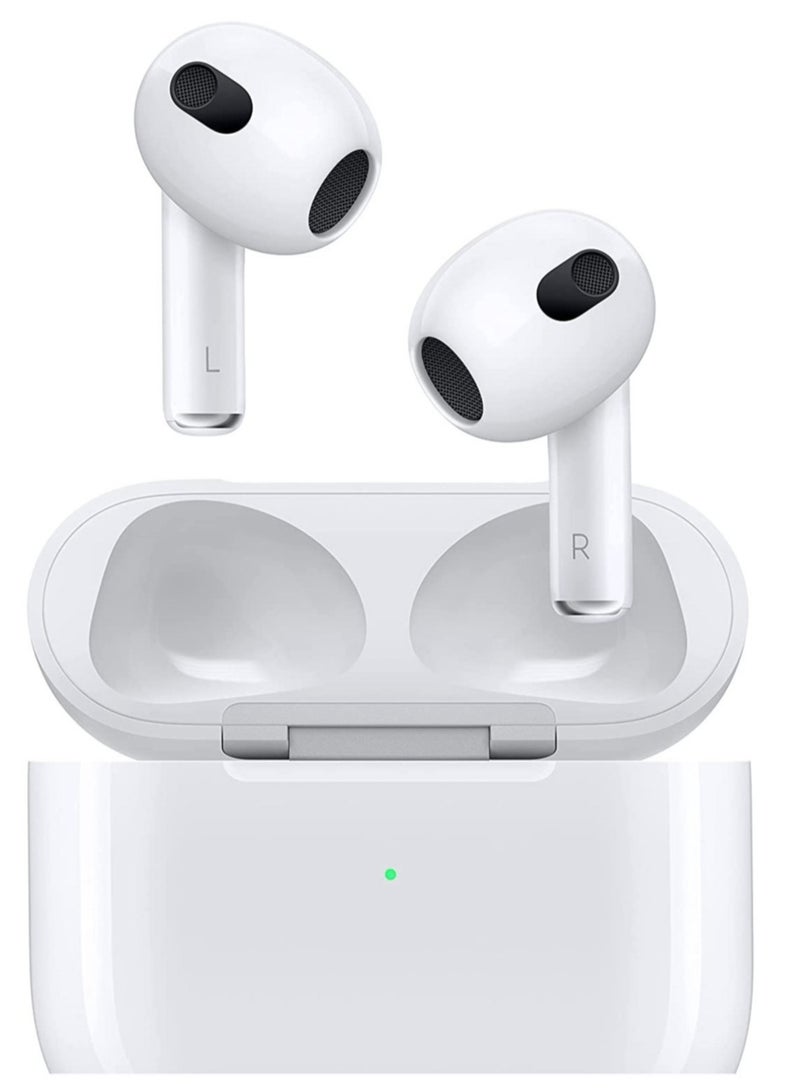 Wireless Earbuds Bluetooth Headphones Built in Mic in Ear Bud Noise Canceling 3D Stereo Air Buds Earbuds Fast Charging Wireless Earbuds with Cable(White) - Image 2