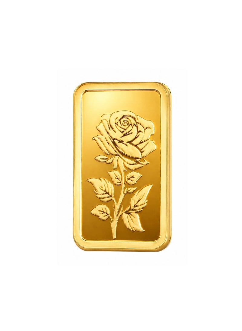 Zewer 2.5g 999.9 Purity Flower Gold Bar - Image 5