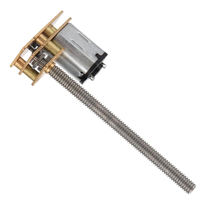 Hilitand DC 12V Gear Motor 1024GA20 Thread Flip N20 Gear Motor M4 x 55mm Shaft(12V 200RPM) - Image 2