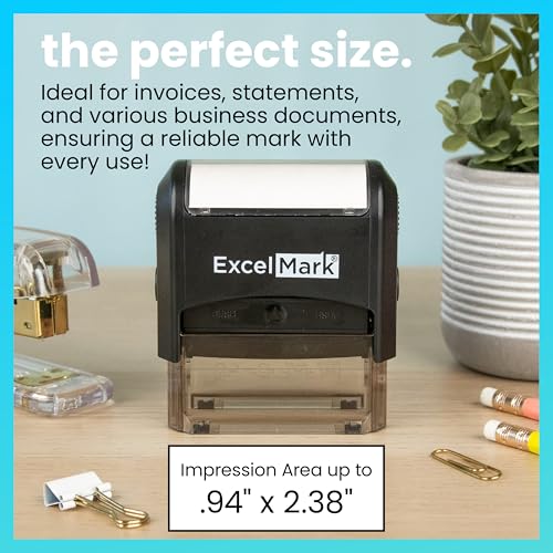 ExcelMark Self-Inking Rubber Stamp - Return to Sender Not at This Address - Red Ink (Large) - Image 2