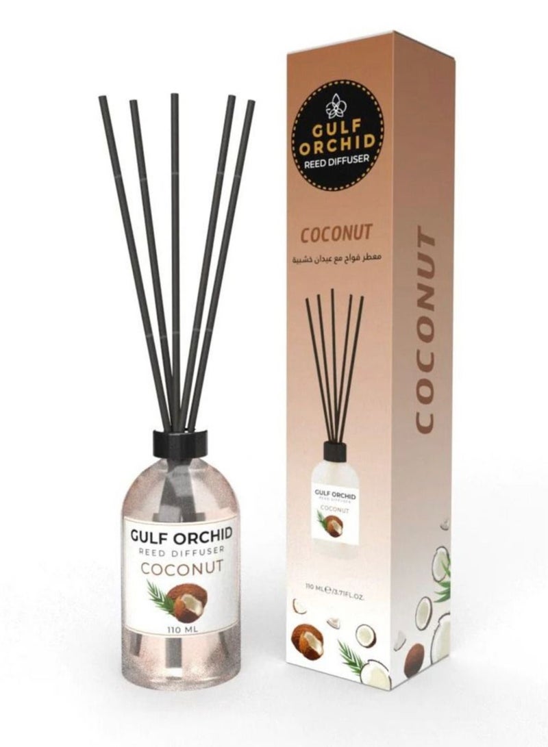 جولف أوركيد فواحة مع أعواد خشبية برائحة جوز الهند 110مل
