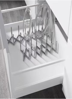 Generic Pot Lid Organiser Stainless Steel  - Image 2