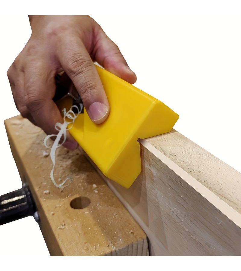 Manual Yellow 45 Degree Chamfer Tool for Woodworking Drywall Edge Cutting - Image 1