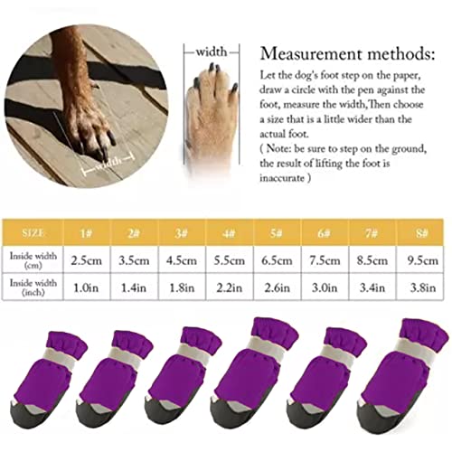 KUTKUT Dog Boots for Small, Medium and Large Dogs | Winter Snow Waterproof Paw Protector | Pet Shoes with Reflective Straps and Non-Slip Sole | Soft & Lightweight Dog Footwear (Size: 7) - Image 5