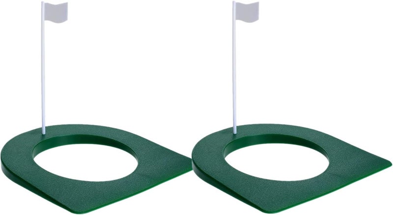 MUXSAM Golf Putting Cup with Flag, All-Direction Putt Cups, Indoor Little Putt Training Hole for Golfer Kids Game Men Women Outdoor Home Office Backyard Practice - Image 1