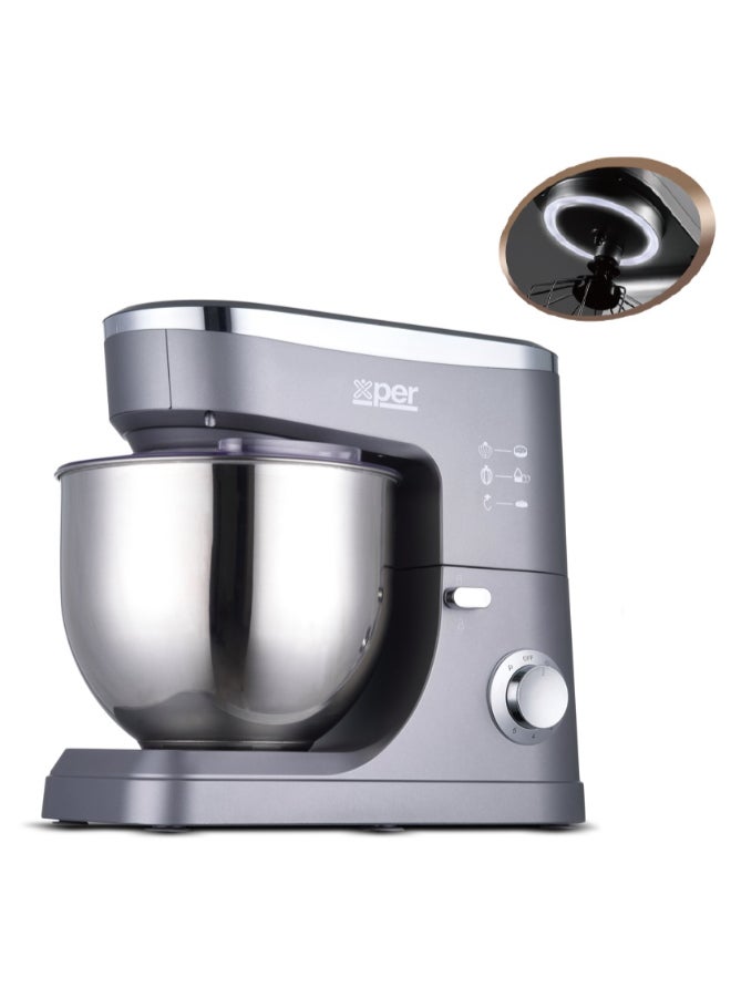 Xper Mixer 1200 Watts, 7 Liters, Equipped With Lighting, Silver, XPSM-999-24SL - Image 2