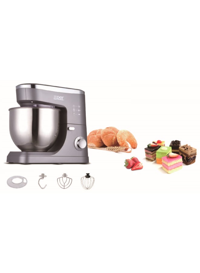 Xper Mixer 1200 Watts, 7 Liters, Equipped With Lighting, Silver, XPSM-999-24SL - Image 3