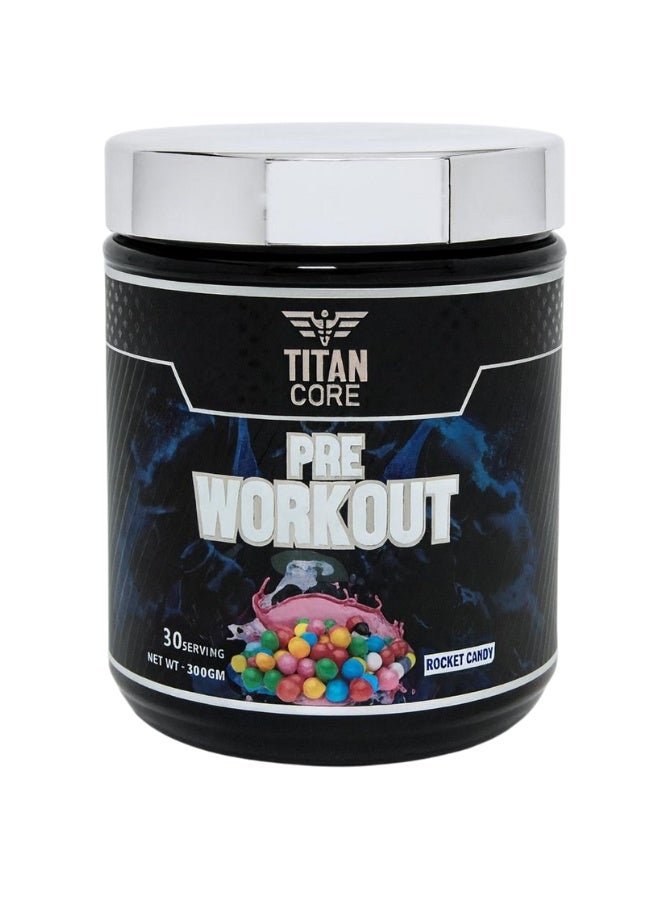 Titan core pre-workout rocketcandy flavour 300g