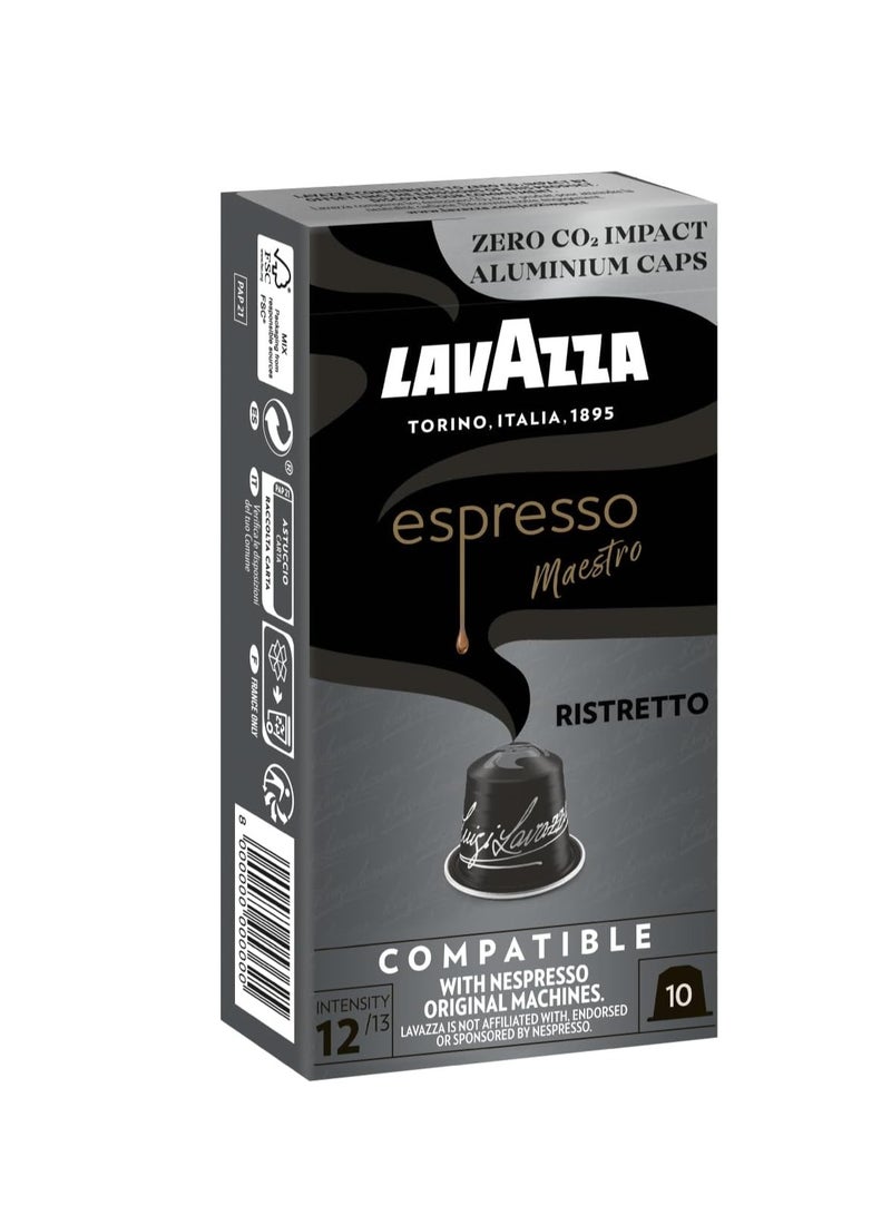 لافازا كبسولات قهوة لافازا اسبريسو مايسترو ريستريتو - 10 كبسولات - Image 1
