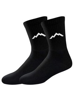 Ranger Ranger Sport Men's Heavy Duty Cotton Crew Athletic Socks (EU 39 - 45, US 7 - 12, Black)- Pack of 3  - Image 3