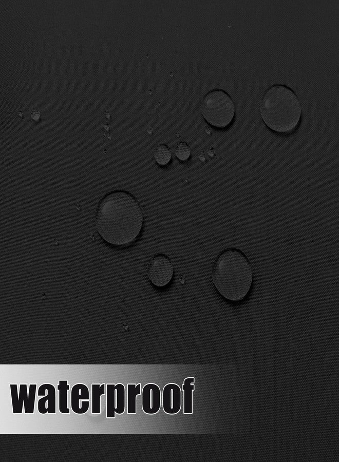 إيزي-جوينج ستائر خارجية سهلة الاستخدام، مقاومة للماء والرياح والظروف الجوية، مناسبة للفناء، الكابانا، الشرفة، البرجولات، والجازيبو، مزودة بحلقات معدنية في الأعلى وعروات في الأسفل، لوحة واحدة، 54 × 84 بوصة، أسود - Image 5