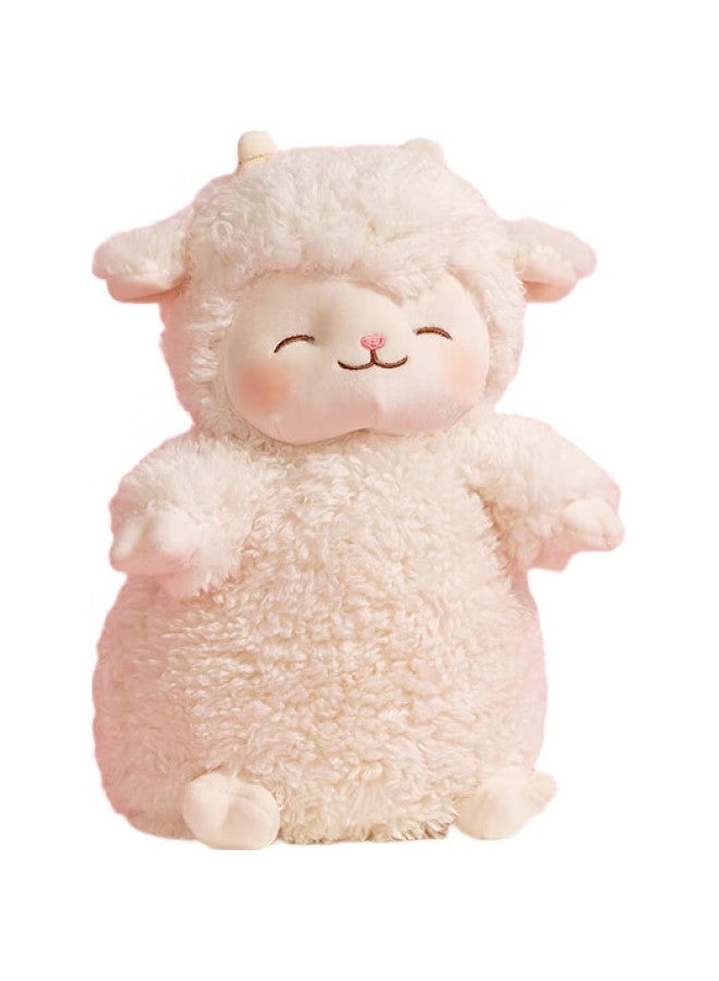 Miniso Lamb Lamb Standing Plush Doll Toy Stuffed Animal Pillow Gift For Girlfriend, Children'S Birthday Present For Girls, Warm White - Image 3