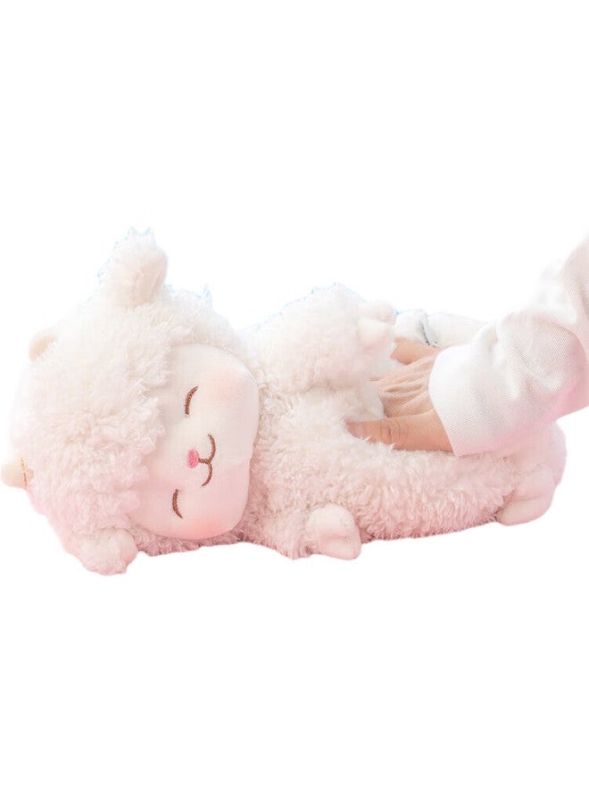 Miniso Lamb Lamb Standing Plush Doll Toy Stuffed Animal Pillow Gift For Girlfriend, Children'S Birthday Present For Girls, Warm White - Image 2