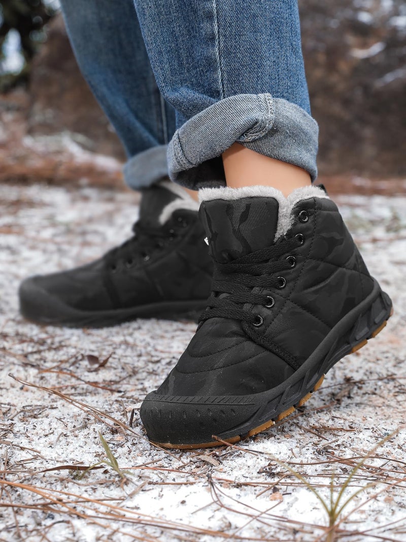 FANSITE Boys Snow Boots Winter Waterproof Slip Resistant Cold Weather Shoesï¼ˆLittle Kid/Big Kid black29 - Image 3