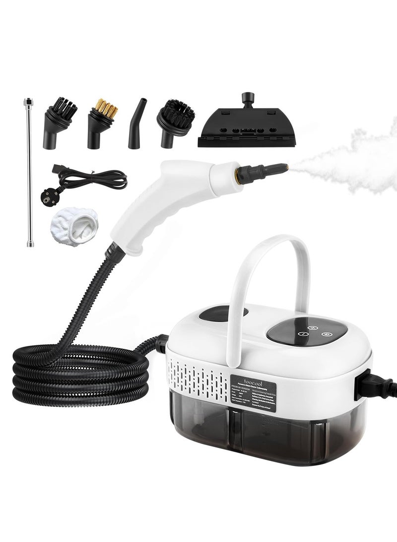 ET-LIFE Steam Cleaner, 2500W Pressurized Steamer for Cleaning, Multi-Purpose Steamer for Home, Handheld Steam Cleaner, 15s Fast Heating Car Steamer, Portable Steam Cleaner for Kitchen, Bathroom, Tile (White) - Image 1