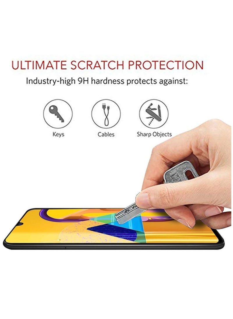 ELTRAZONE ,Samsung Galaxy M30s / M30 / M31 / M21 / A30 / A30s / A50 / A50s Full Edge-to-Edge Screen Protection Tempered Full Glue Glass  - Image 3