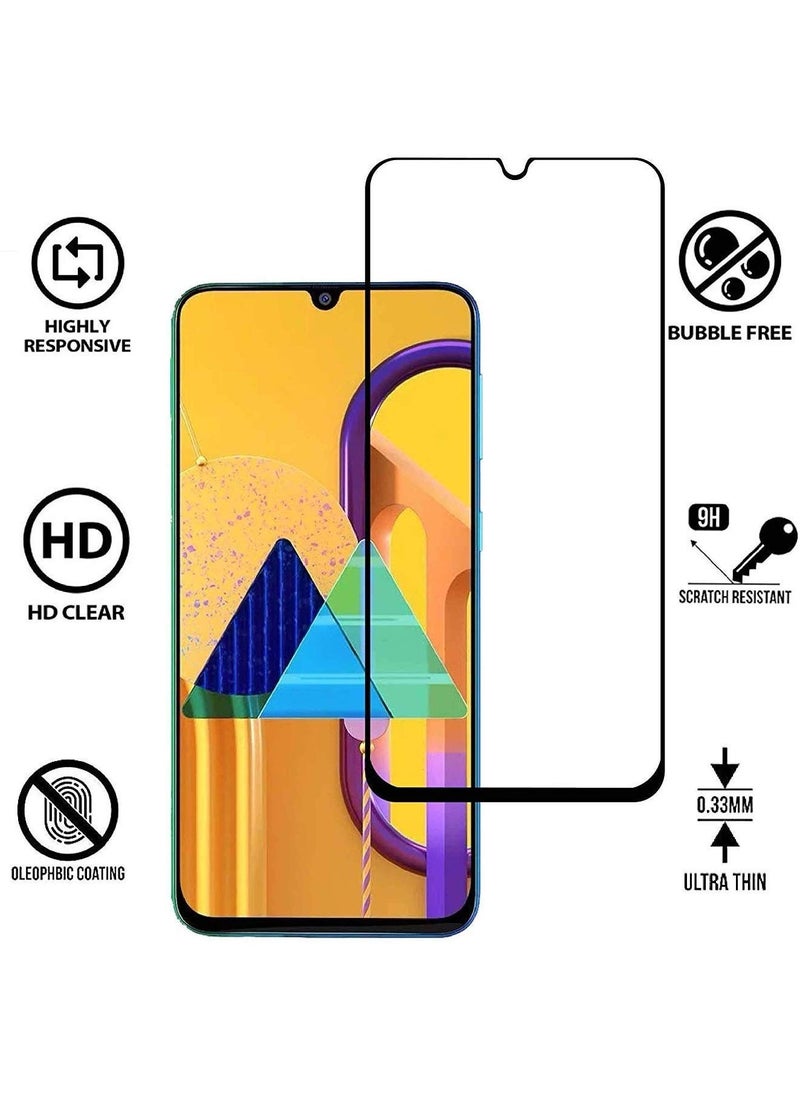ELTRAZONE ,Samsung Galaxy M30s / M30 / M31 / M21 / A30 / A30s / A50 / A50s Full Edge-to-Edge Screen Protection Tempered Full Glue Glass  - Image 4