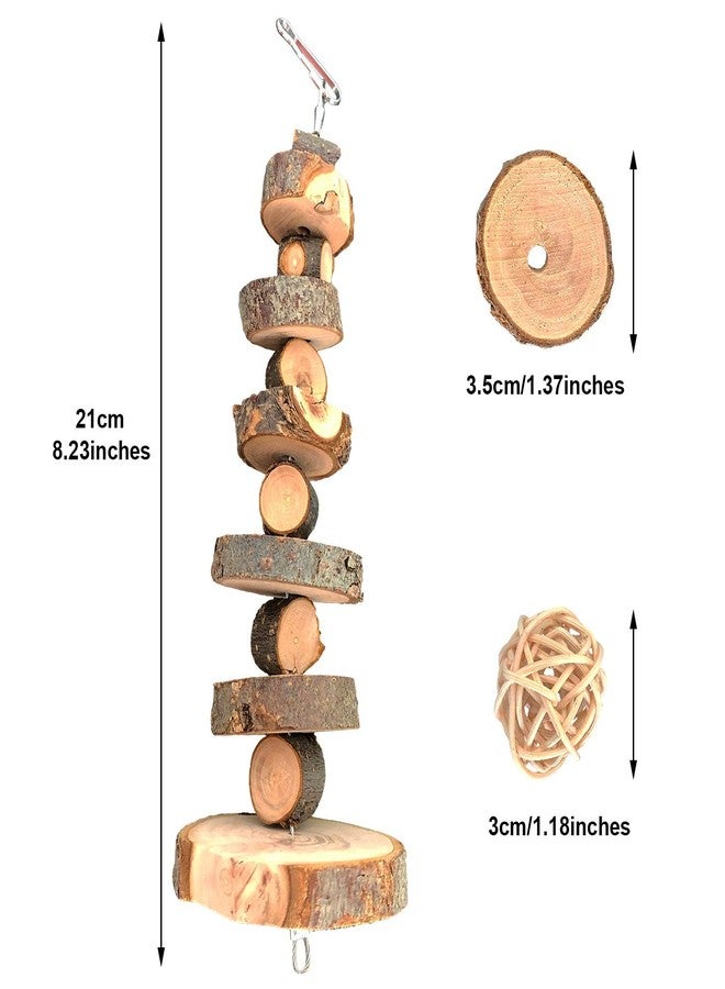 S-Mechanic Bunny Chew Toys Natural Apple Wood Small Animal Chew Toys for Rabbits Chinchilla Hamsters Guinea Pigs Gerbils (Pack 1) - Image 2