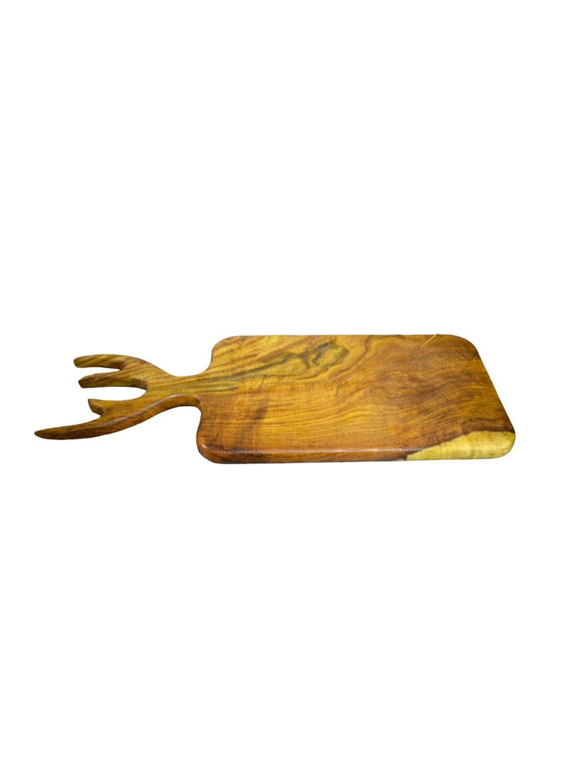 Egypt Antiques A deer antler-shaped cutting board, handmade 100% from ferret wood, produced by Egypt Antiques - Image 5