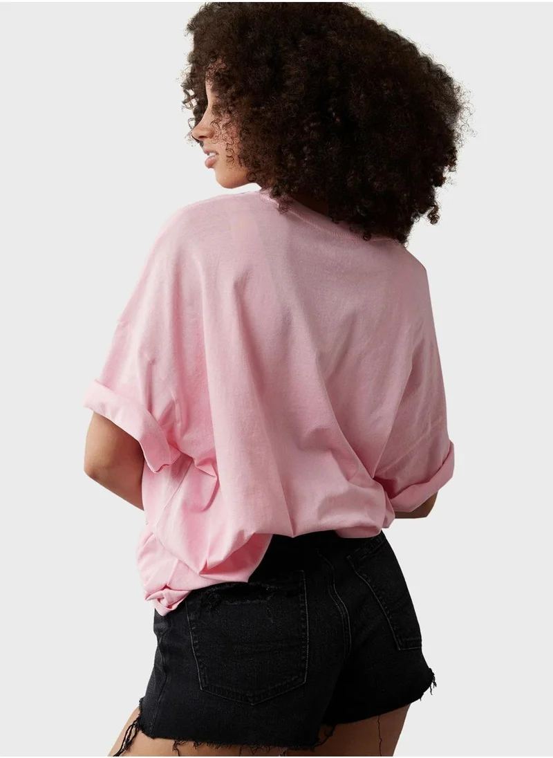 امريكان ايجل Graphic Crew Neck T-Shirt