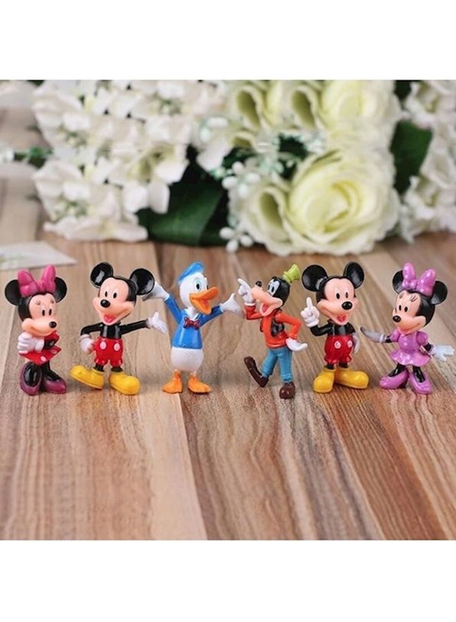 Disney Arts N Crafts 6-Piece Mickey And Minnie Mouse Donald Duck Daisy Figures 8cm - Image 2