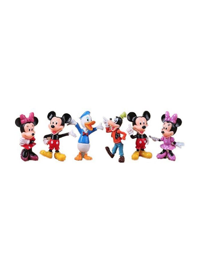Disney Arts N Crafts 6-Piece Mickey And Minnie Mouse Donald Duck Daisy Figures 8cm - Image 5