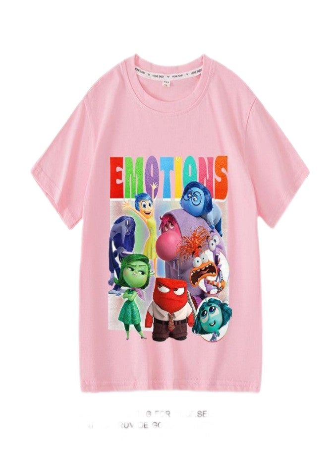 INSIDE OUT 2 Unisex Short Sleeve Stylish Top TShirt cotton Tee for Boys Girls Kid Children - Image 1