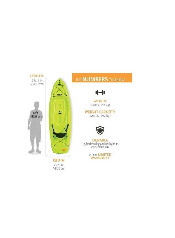 Lifetime Hydros Angler 85 Fishing Kayak (Paddle Included) - Image 2